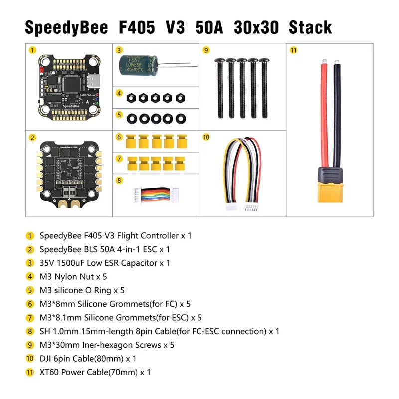 SpeedyBee F405 V3/V4 FC ESC St – Speedybee F405 V4 Bls 55A Stack recenzja i cena