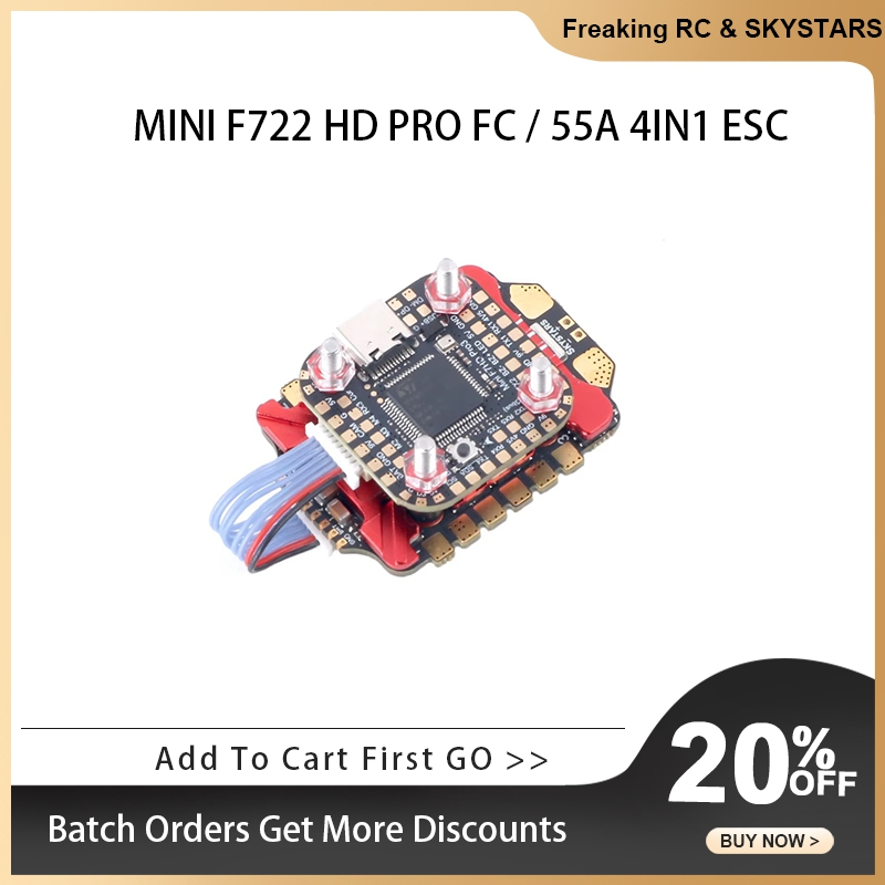 SKYSTARS 20×20 Mini Stack F722 – Foxeer Reaper F4 128K 65A Esc recenzja i cena
